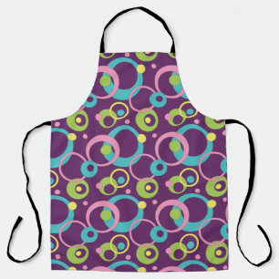 Funky Lila Circles All-over-Print-Schürze Schürze