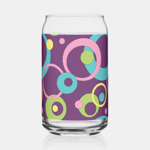 Funky Lila Circles Dosenglas