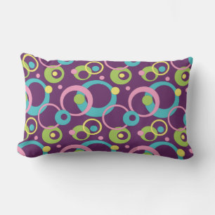 Funky Lila Circles Pillow Lendenkissen