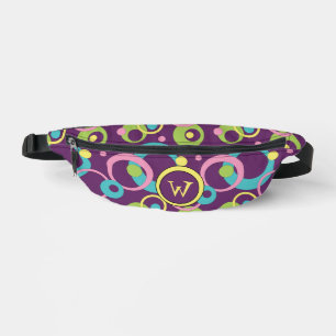 Funky lila Kreise Bauchtasche