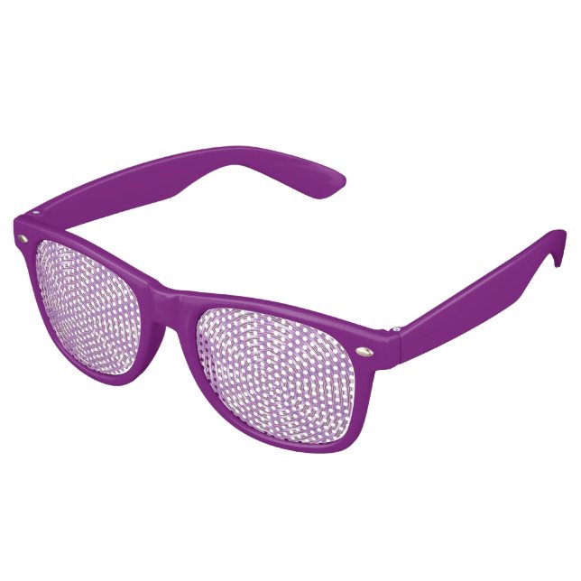 Funky Lila Partybrille (Schrägansicht)