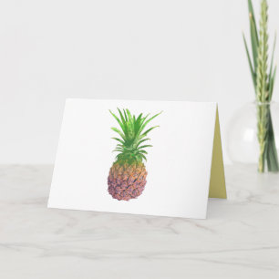 Funky Lila Pineape Ihre Textgrüßkarte Karte