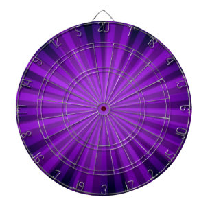 Funky lila Sonnenstrahlen abstrakt Dartscheibe