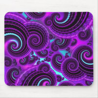 Funky lila Strudel-Fraktal-Kunst-Muster