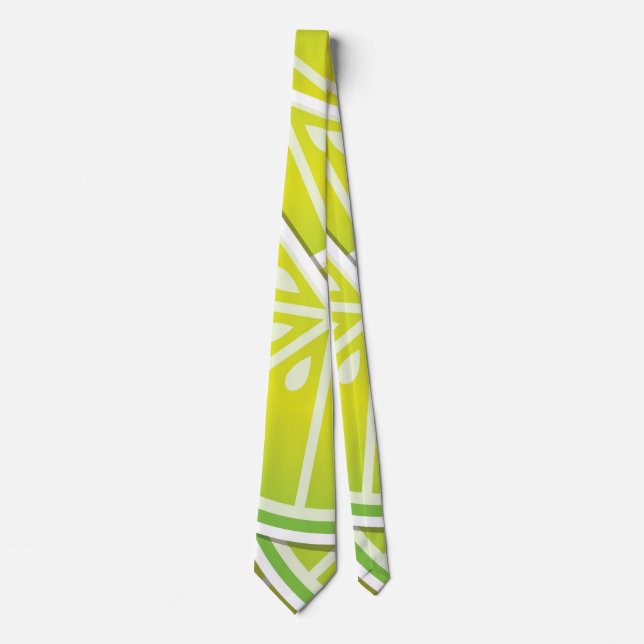 Funky Limone Kanten Krawatte (Vorderseite)