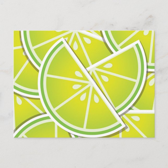 Funky Limone Kanten Postkarte (Vorderseite)