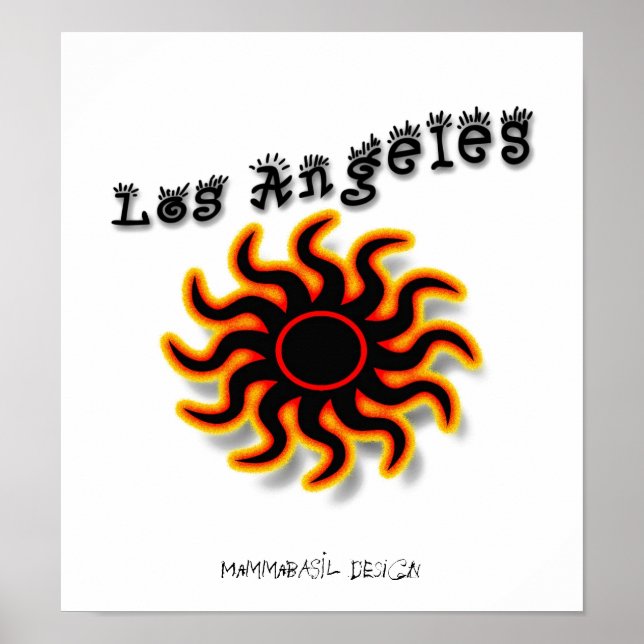 Funky Los Angeles Poster! Poster (Vorne)