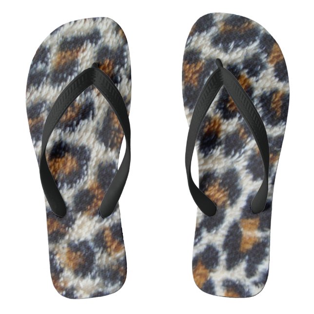 Funky lustige leopard Printmuster originell Flip Flops (Fußbett)