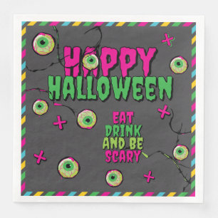 Funky Lustige Süße Gruselige Zombie Frohes Hallowe Serviette