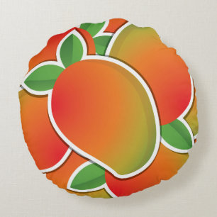 Funky Mango Rundes Kissen
