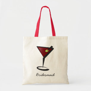 Funky martini Fun Bridesmaid Favoriten Tragetasche