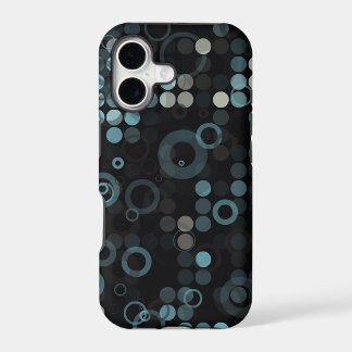 Funky Masculine Gray Blue Circle Stylish Geometric