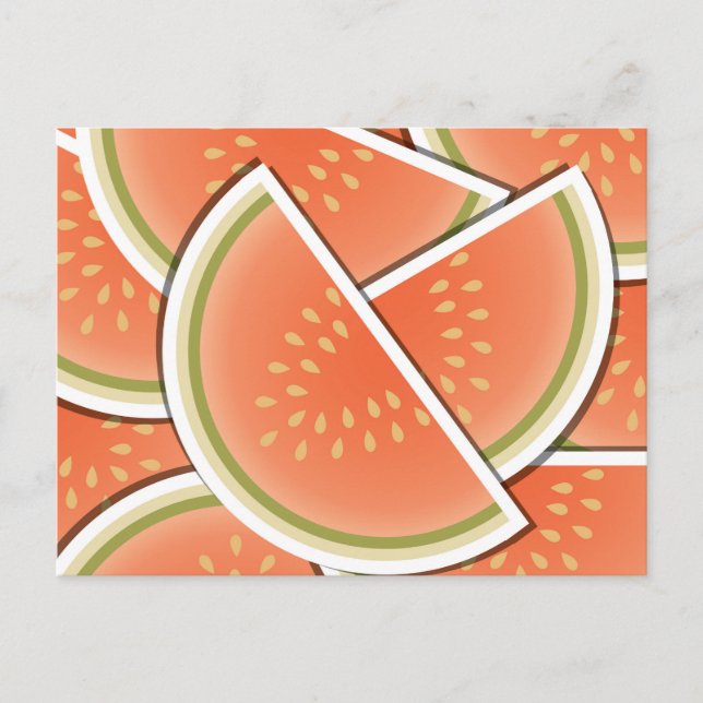 Funky Melone Keile Postkarte (Vorderseite)