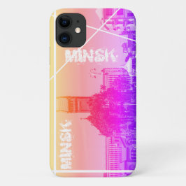 Funky Minsk Belarus Architektur iPhone 11 Fall Case-Mate iPhone Hülle