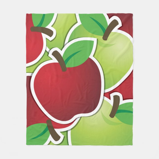 Funky mixed apples fleecedecke (Vorderseite)