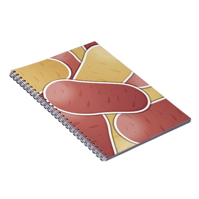Funky Mixed Potato Notizblock (Rechte Seite)