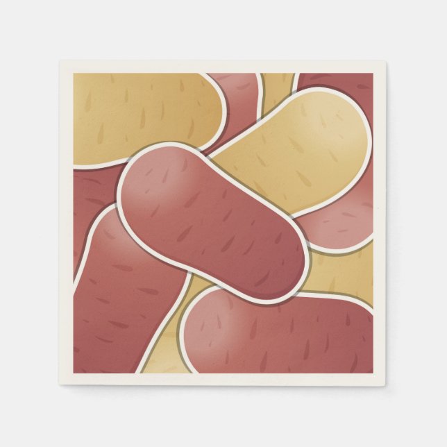 Funky Mixed Potato Serviette (Vorderseite)