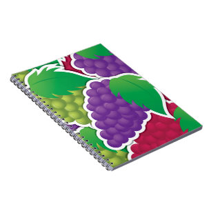 Funky Mixed Trauben Notizblock