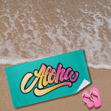 Funky Modern Topas | Dunkle Türkis Aloha Strand