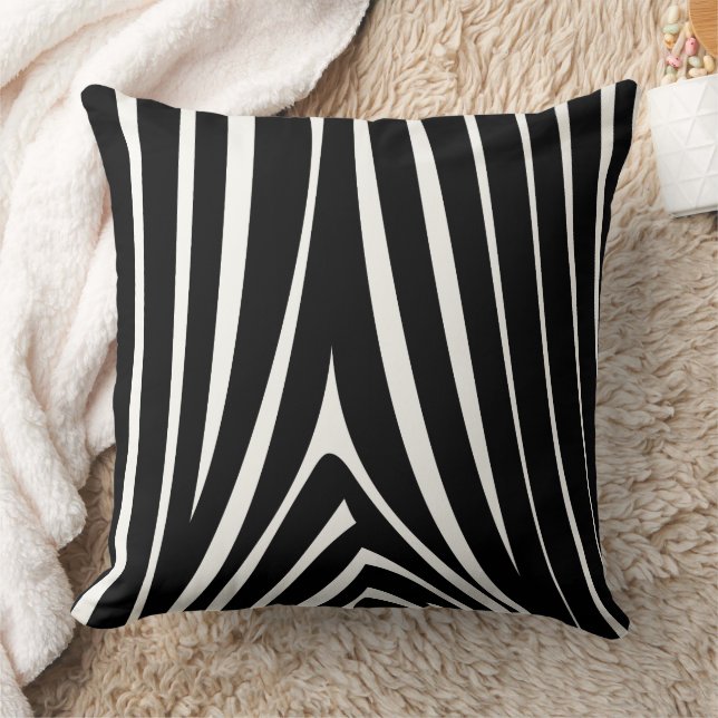 Funky Modern Zebra Pattern Kissen (Decke)