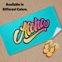 Funky moderne aqua-blaue hawaiianische Aloha