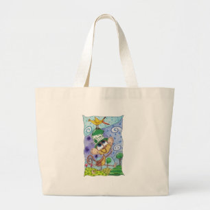 Funky Monkey und Banana Bird Jumbo Stoffbeutel