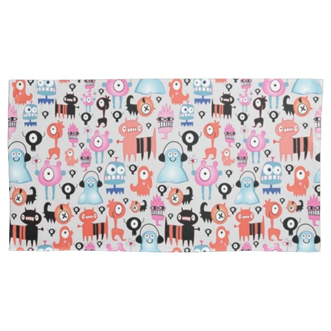 Funky Monsters Kissenbezug (Vorderseite)