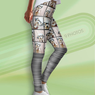 Funky Motion und 9 Foto Collage - können Farbe bea Leggings