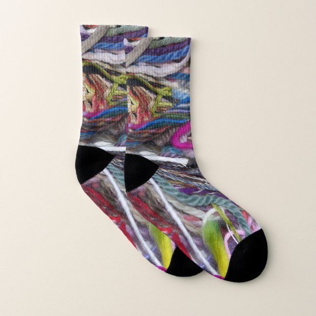 Funky Multicolored Wool Socken (Paar)