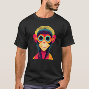 Funky Munky Hipster Monkey Premium T-Shirt