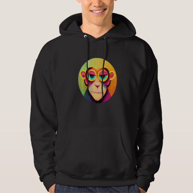 Funky Munky Space Pilot Monkey Premium Hoodie (Vorderseite)