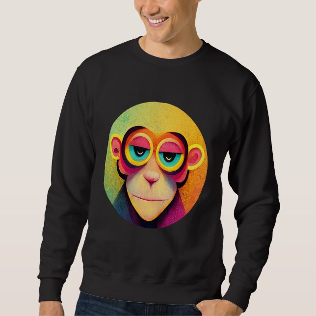 Funky Munky Space Pilot Monkey Sweatshirt (Vorderseite)