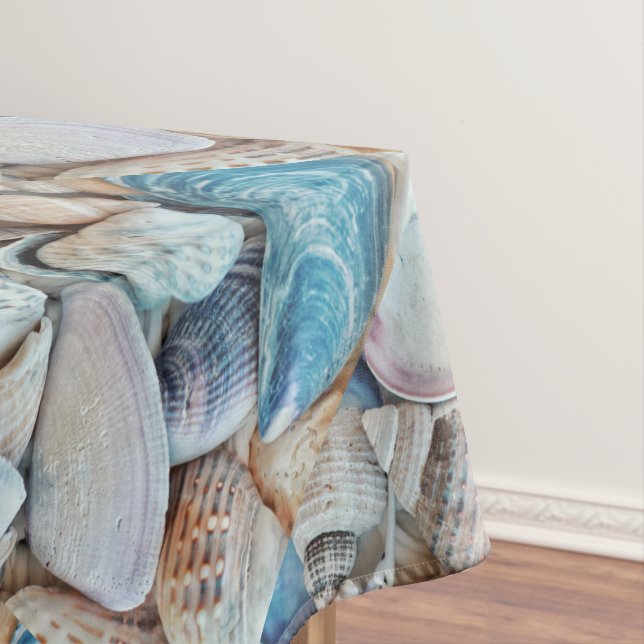 Funky Muscheln Holiday Seaside Pattern Tischdecke (Beispiel)