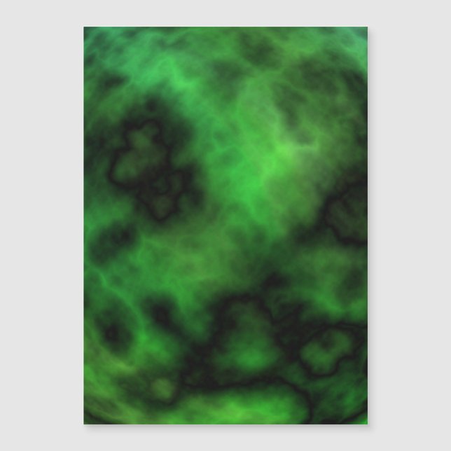 Funky Neon Green Emerald Halloween Abstrakt Magnetkarte (Vorderseite)