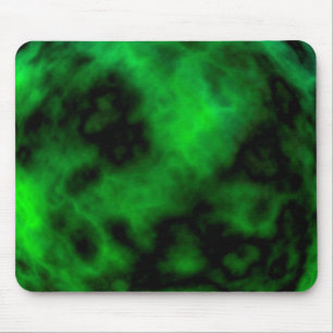 Funky Neon Green Emerald Halloween Abstrakt Mousepad