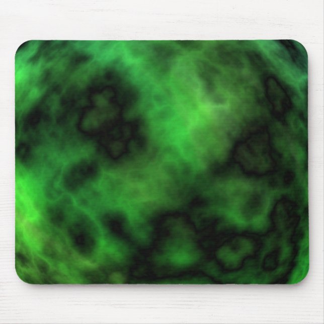 Funky Neon Green Emerald Halloween Abstrakt Mousepad (Vorne)