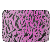 Funky Neon Pink und Black Print
