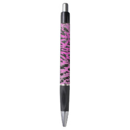 Funky Neon Pink und Black Print Kugelschreiber