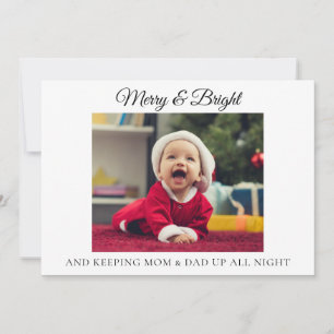 Funky New Parents Noël Faire-part de naissance