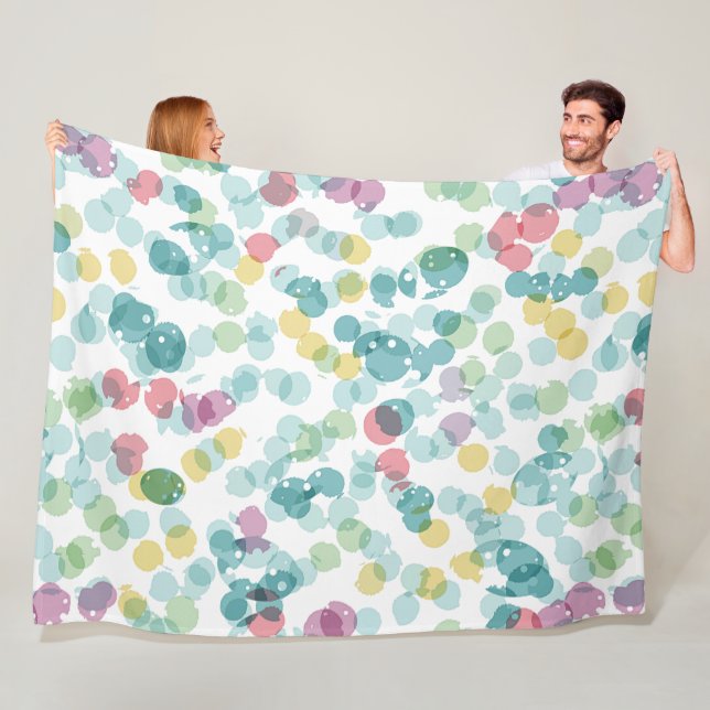 Funky Niedliche fröhliche Summer Punkts Pattern Fleecedecke (Beispiel)
