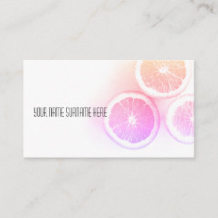Funky Orange Bio Feel Business Card Visitenkarte