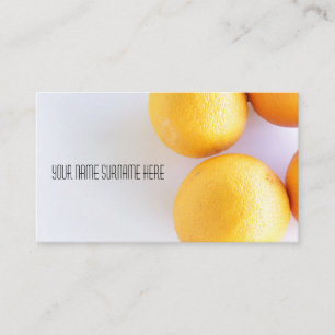 Funky Orange Bio Feel Business Card Visitenkarte