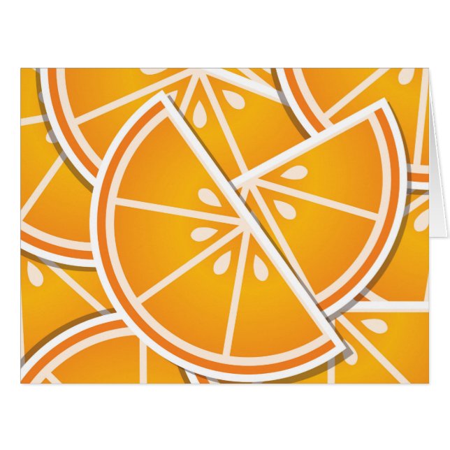 Funky orange Keile (Vorderseite (Horizontal))