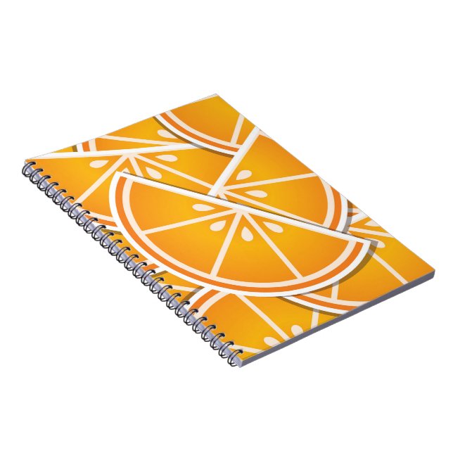 Funky orange Keile Notizblock (Rechte Seite)