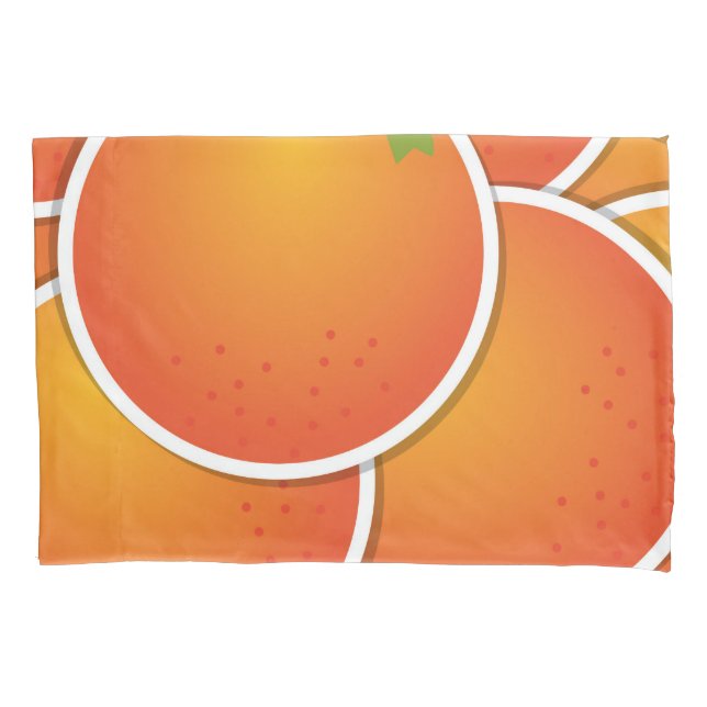 Funky Orangen Kissenbezug (Vorderseite)