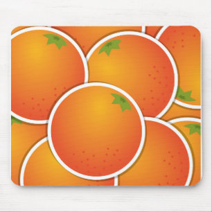 Funky Orangen Mousepad