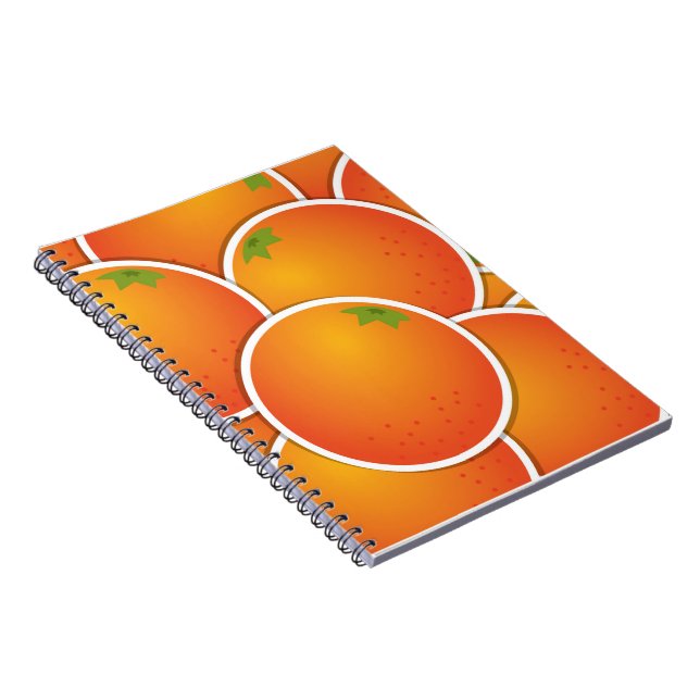 Funky Orangen Notizblock (Rechte Seite)