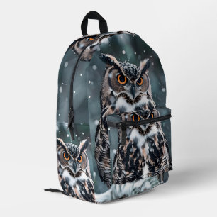 Funky Owl Backpack Bedruckter Rucksack