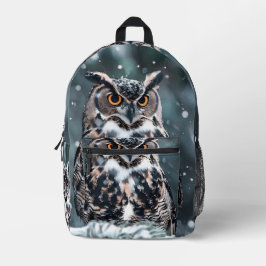 Funky Owl Backpack Bedruckter Rucksack