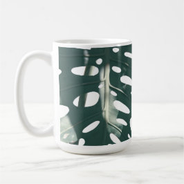 Funky Pale Green Pflanze Kaffeetasse
